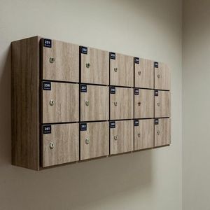 steel left-luggage locker 1