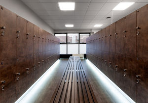 wooden locker / for sports facilities / secure