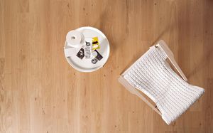 engineered parquet floor / glued / oak / natural oil
