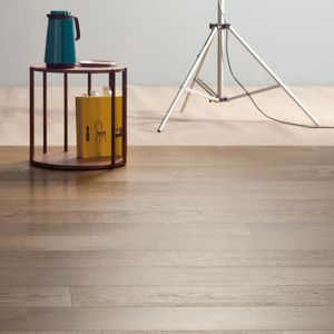 engineered parquet floor / glued / floating / oak