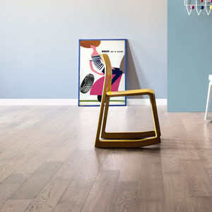 engineered parquet floor / glued / floating / oak
