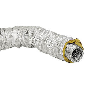 flexible air duct / aluminum / thermally-insulated