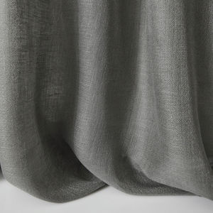 plain sheer curtain fabric / linen / washable / home