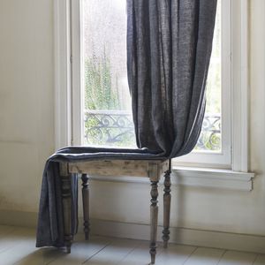 plain sheer curtain fabric / linen / cotton / PES