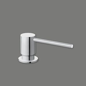 built-in soap dispenser / stainless steel / manual
