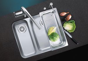 double kitchen sink / stainless steel