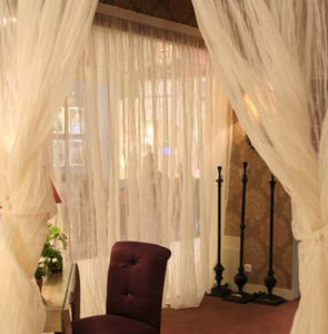 plain sheer curtain fabric / Trevira CS® / polyester / washable