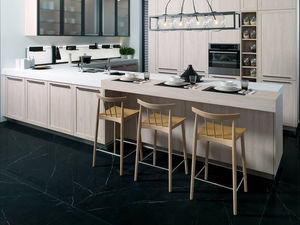 contemporary kitchen / laminate / L-shaped / with handles