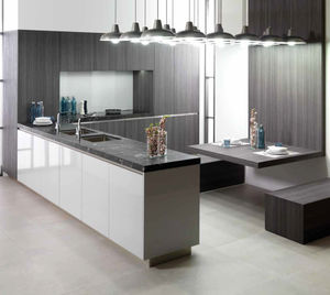 granite kitchen / contemporary / aluminum / extruded aluminum