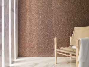 indoor mosaic tile / wall / aluminum / hexagonal