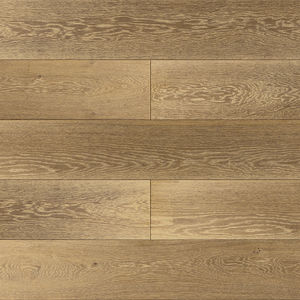 engineered parquet floor / glued / oak / brushed