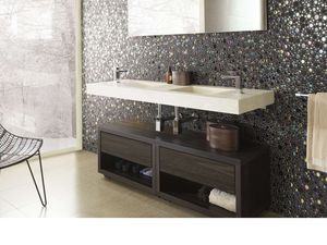 bathroom cabinet with casters