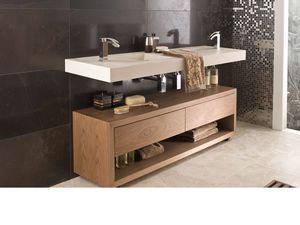 bathroom cabinet with casters