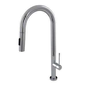 chromed metal mixer tap