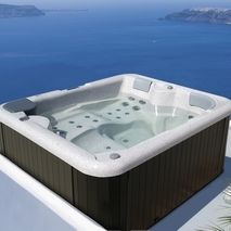 above-ground hot tub