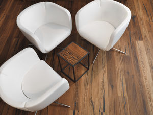 engineered parquet floor / glued / floating / oak