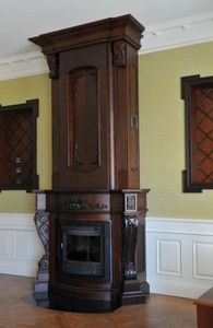 traditional fireplace mantel