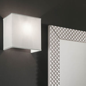 contemporary wall light / bathroom / metal / fabric