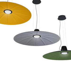 pendant lamp / contemporary / aluminum / fabric