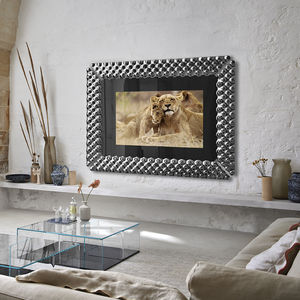 wall-mounted TV mirror