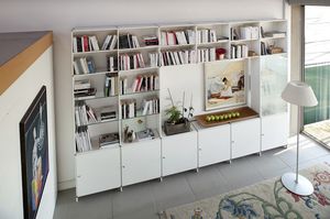 free-standing bookcase