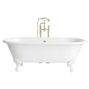 bathtub with legs / oval / cast iron