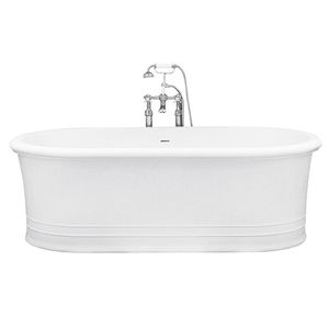 free-standing bathtub / oval / quartz