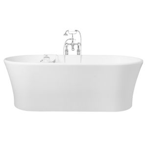 free-standing bathtub / oval / quartz