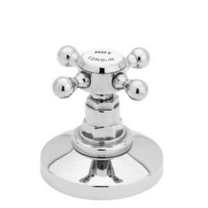 shower shut-off valve / chromed metal / bathroom / 1-hole