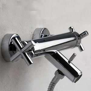 double-handle shower mixer tap