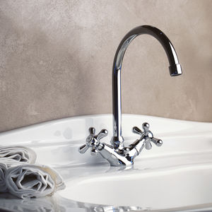 double-handle washbasin mixer tap