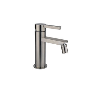bidet mixer tap / stainless steel / bathroom / 1-hole