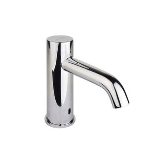 washbasin mixer tap / chromed metal / electronic / bathroom