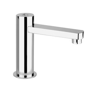 washbasin mixer tap / chromed metal / electronic / bathroom