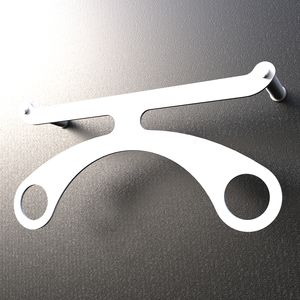 wall-mounted valet stand / contemporary / stainless steel / painted steel