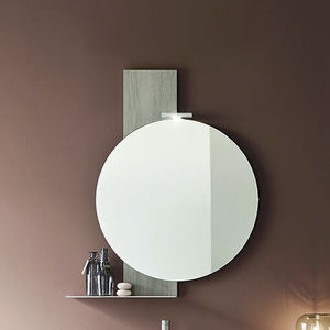 wall-mounted bathroom mirror / illuminated / contemporary / rectangular
