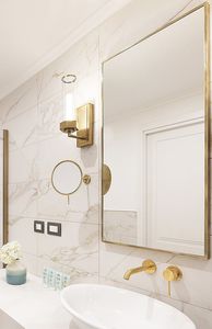 hanging bathroom mirror