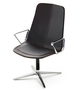 contemporary office chair / star base / upholstered / swivel