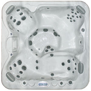 built-in hot tub