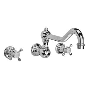 wall-mounted double-handle mixer tap