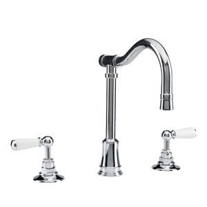 deck mounted double-handle mixer tap