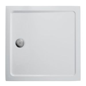 square shower base / recessed / resin / polymer