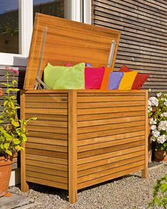 contemporary chest / garden / solid wood / teak