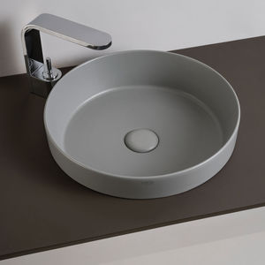 semi-recessed washbasin