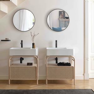 double washbasin cabinet