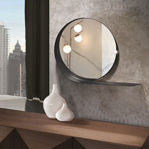 wall-mounted mirror / contemporary / round