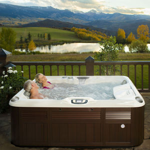 built-in hot tub