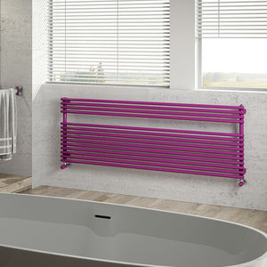 hot water towel radiator / steel / contemporary / bathroom