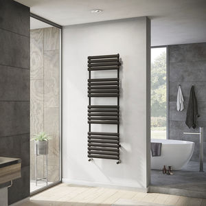 hot water towel radiator / steel / contemporary / bathroom