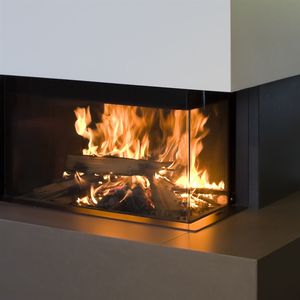wood-burning fireplace